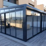 Cerramiento de aluminio y PVC para terraza
